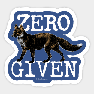 Zero (Fox) Given Sticker